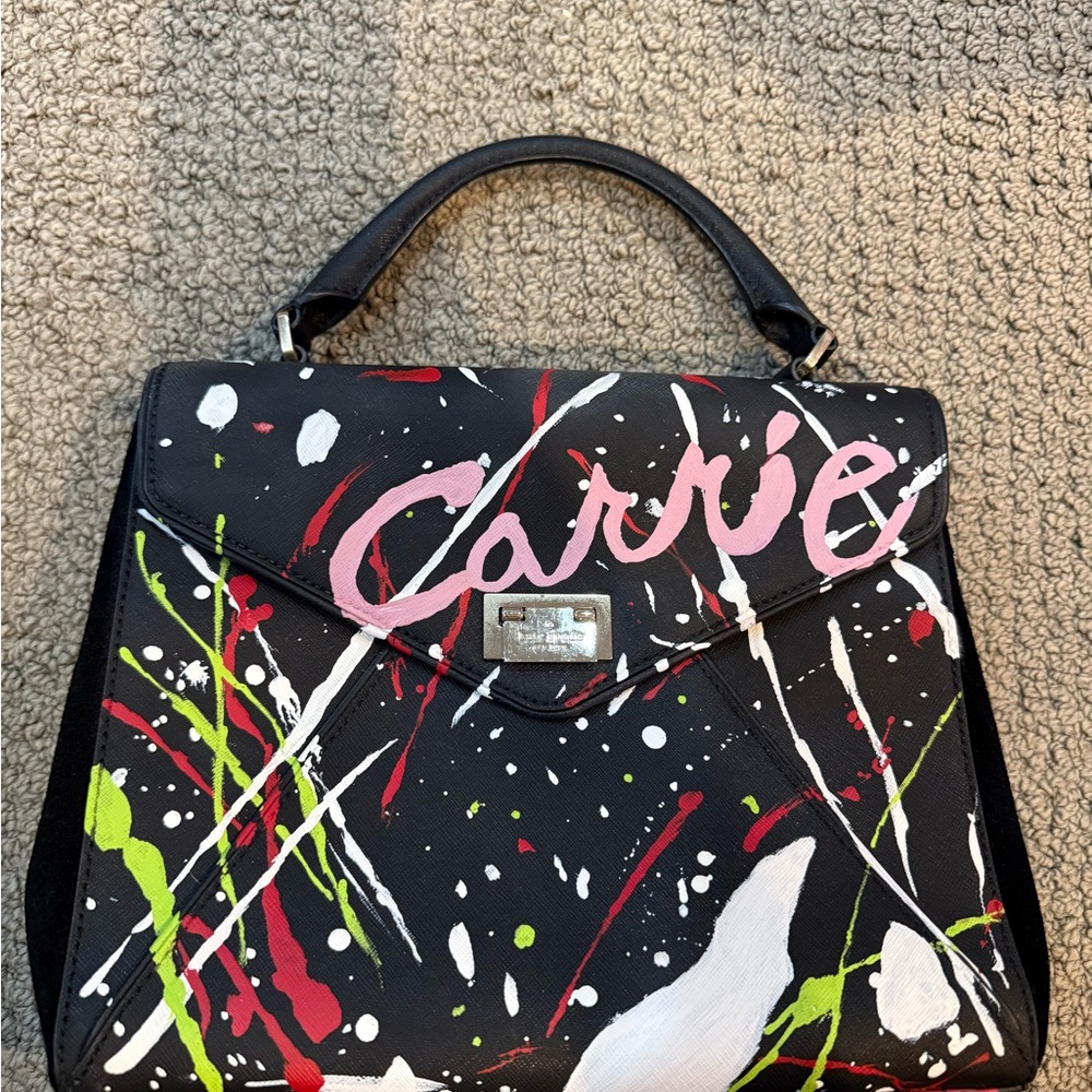 Kate Spade Carrie Bradshaw Black and Multicolor Handbag